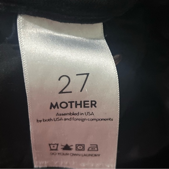 MOTHER the rascal ankle snippet Black Straight Leg Jeans with Classic Fit size27 - Picture 10 of 10